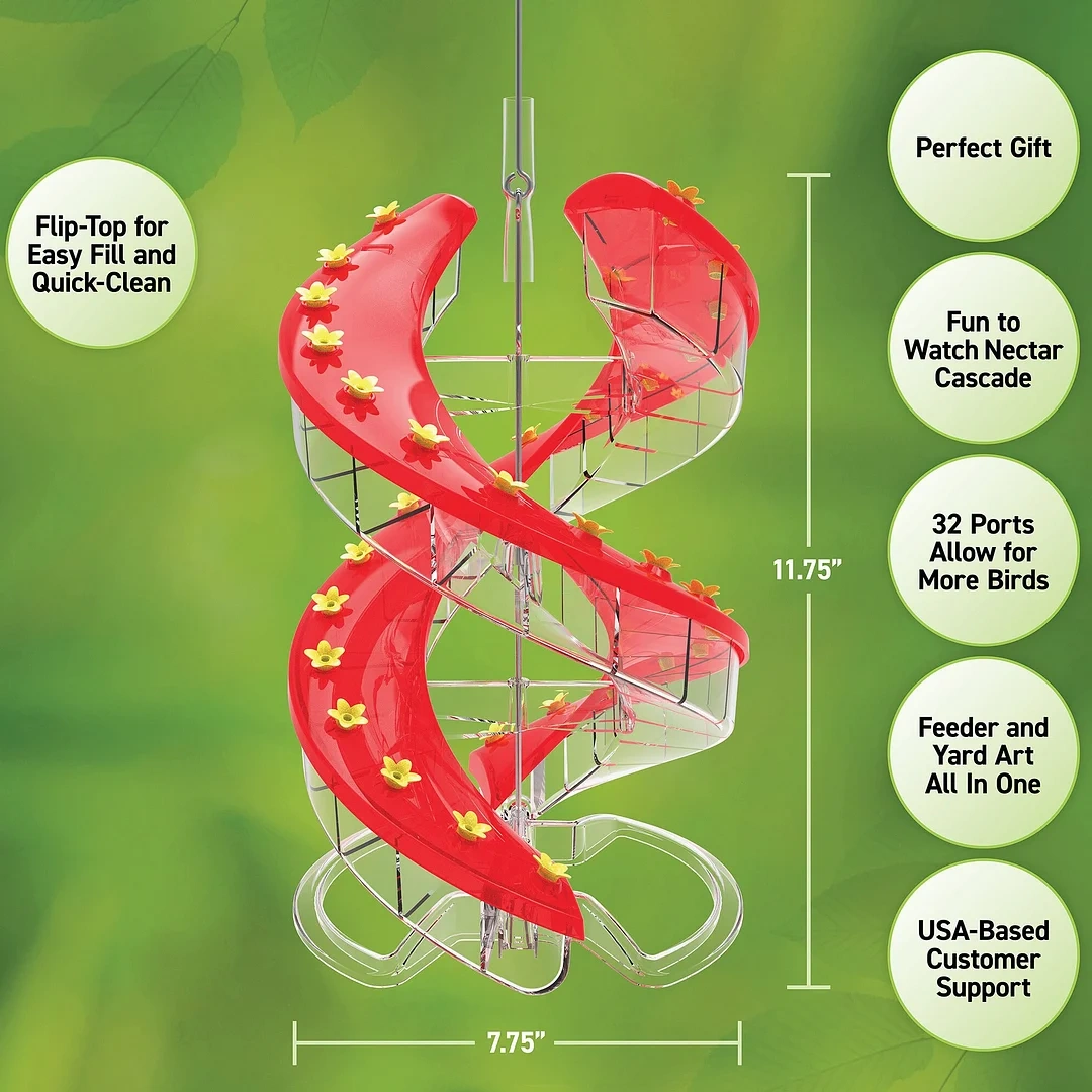 DNA Helix 32-Port Hummingbird Feeder