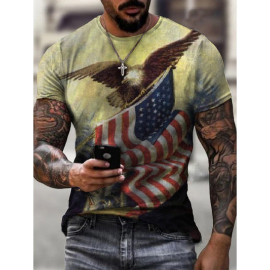 Men's 3D Abstract Print T-Shirt