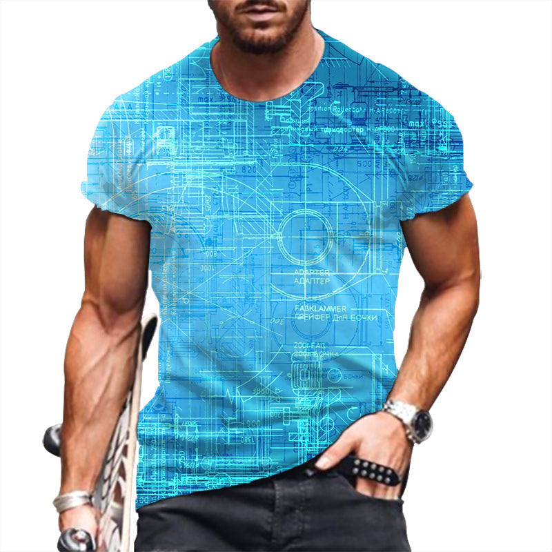 Men's printed short sleeves t-shirts