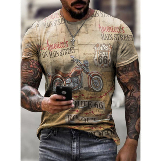 Men's 3D Abstract Print T-Shirt