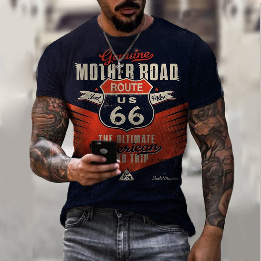 Men's 3D Abstract Print T-Shirt