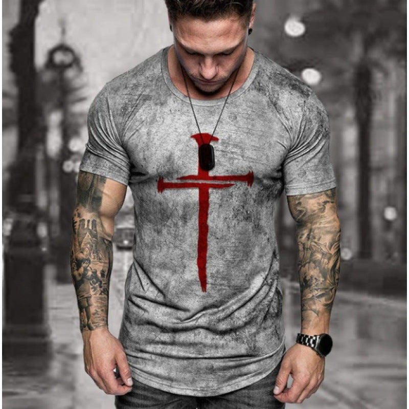 Men's 3D Abstract Print T-Shirt