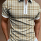 Men's Art Print Pattern Casual Short Sleeve POLO Shirt