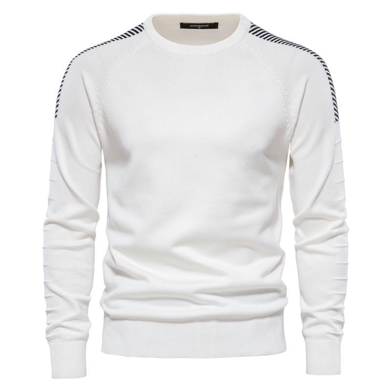 Spliced Drop Sleeve Sweater Men