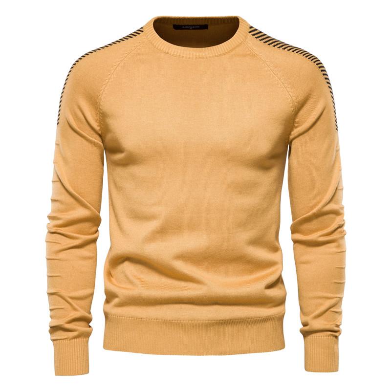 Spliced Drop Sleeve Sweater Men