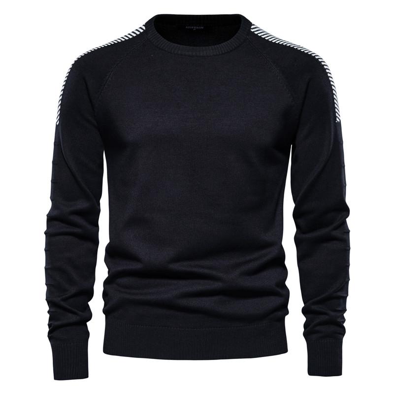 Spliced Drop Sleeve Sweater Men