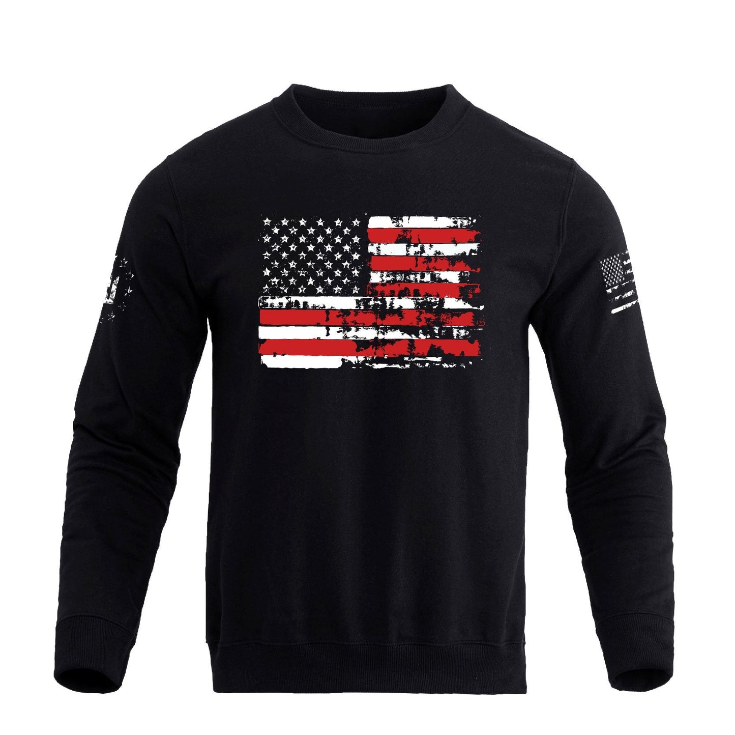 Men's 100% Cotton Patriotic American Flag Graphic Sweatshirts