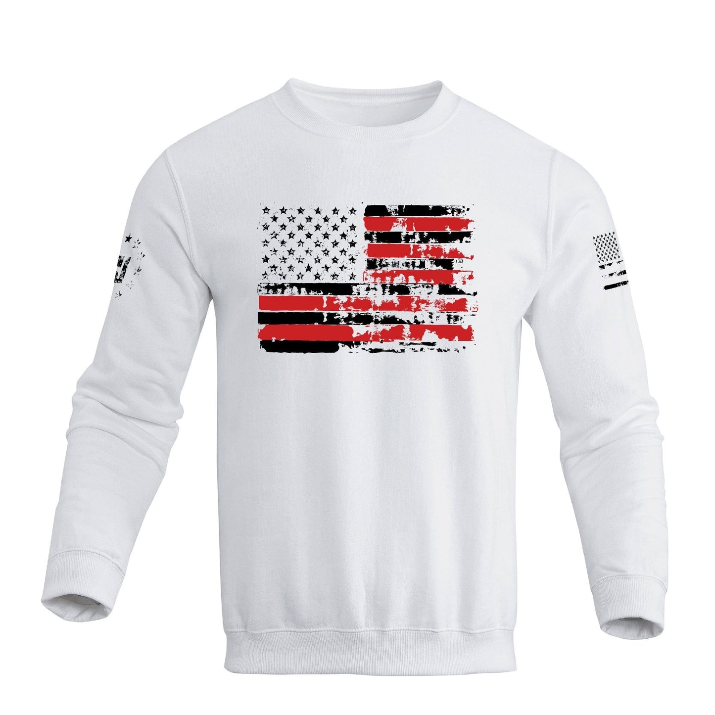 Men's 100% Cotton Patriotic American Flag Graphic Sweatshirts