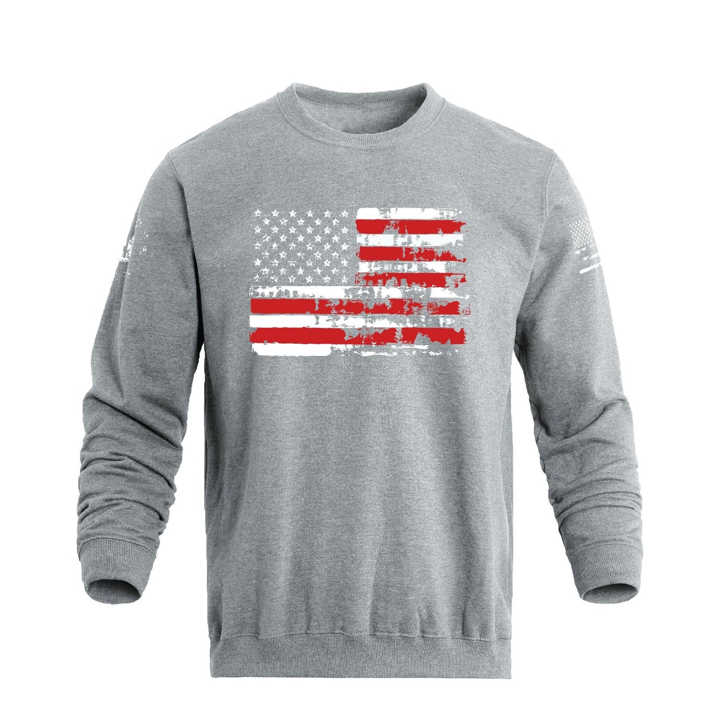 Men's 100% Cotton Patriotic American Flag Graphic Sweatshirts