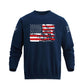 Men's 100% Cotton Patriotic American Flag Graphic Sweatshirts