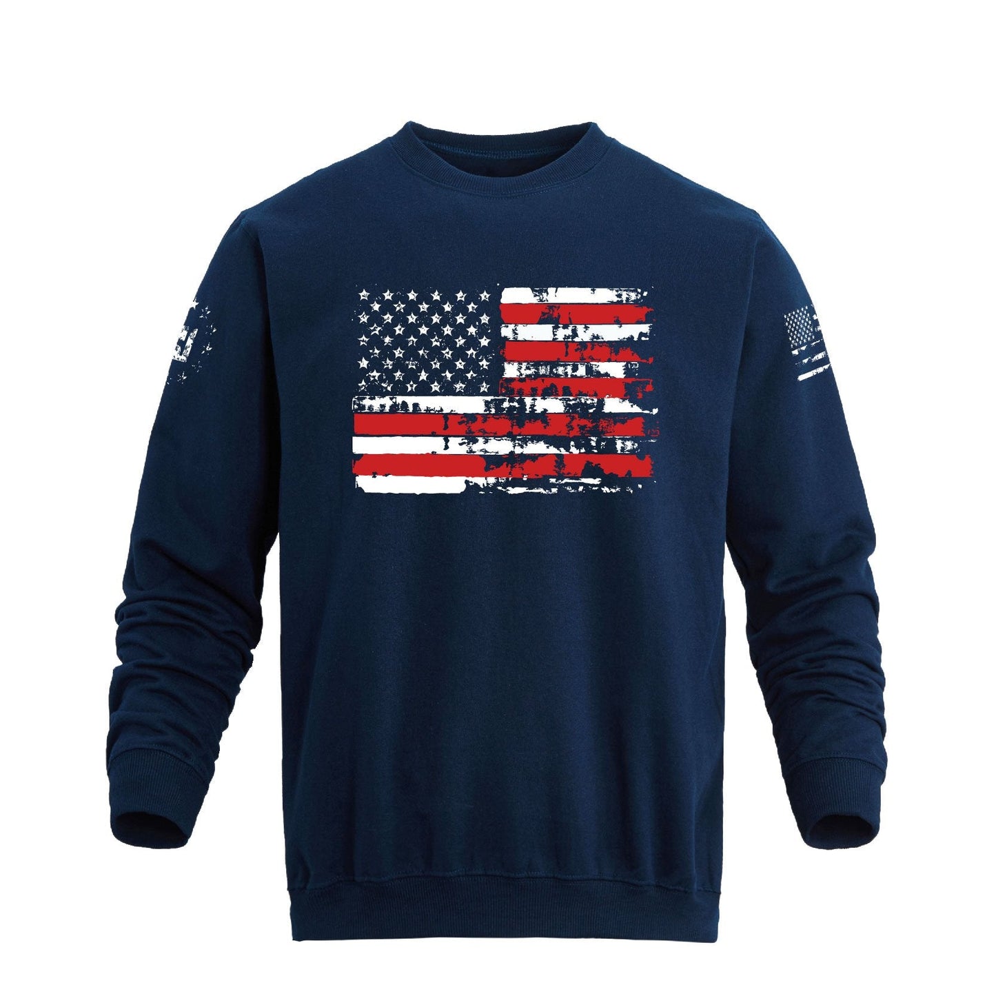 Men's 100% Cotton Patriotic American Flag Graphic Sweatshirts