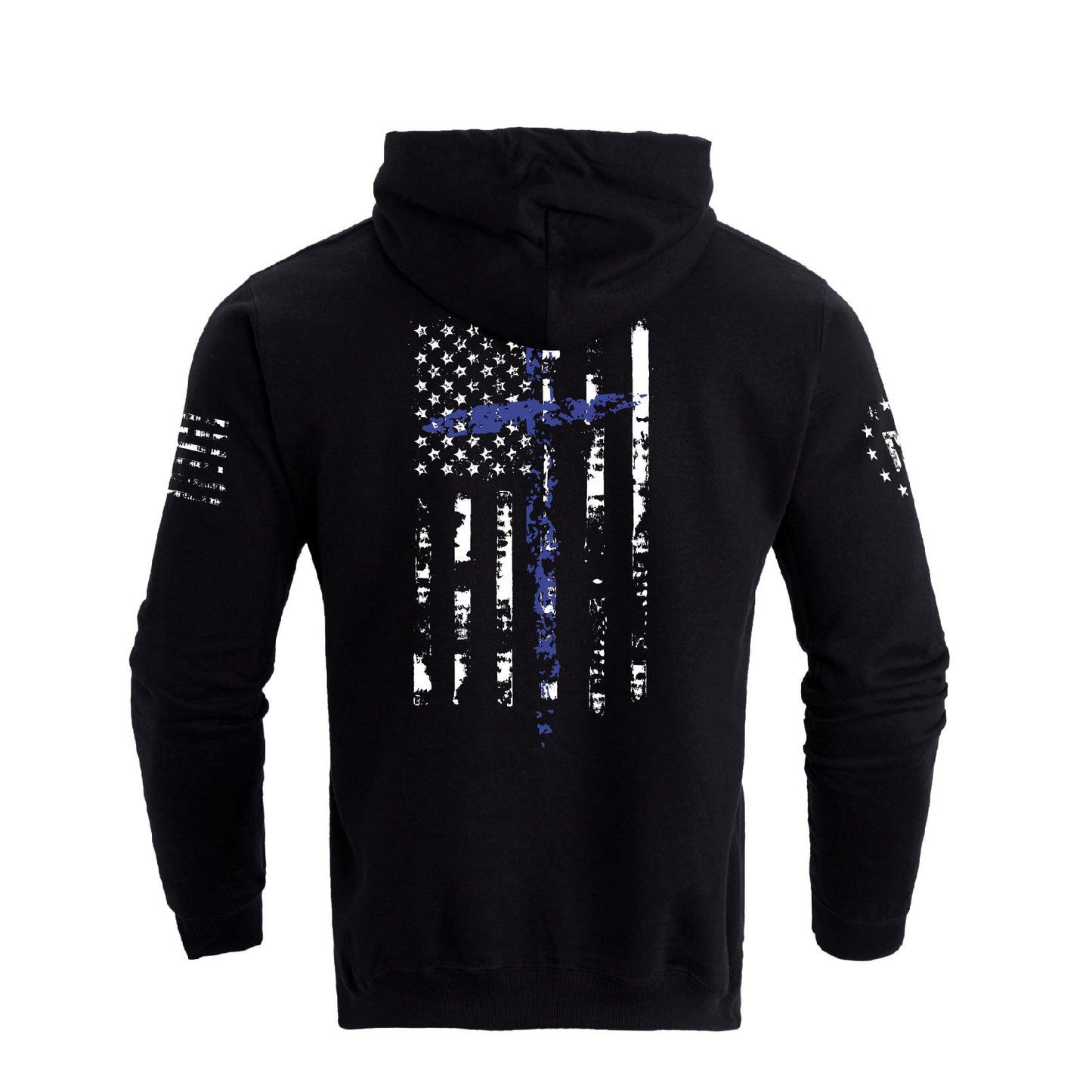 Men's 100% Cotton Patriotic American Flag with Cross  Graphic Hoodies