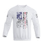 Men's 100% Cotton Patriotic American Flag Graphic Sweatshirts