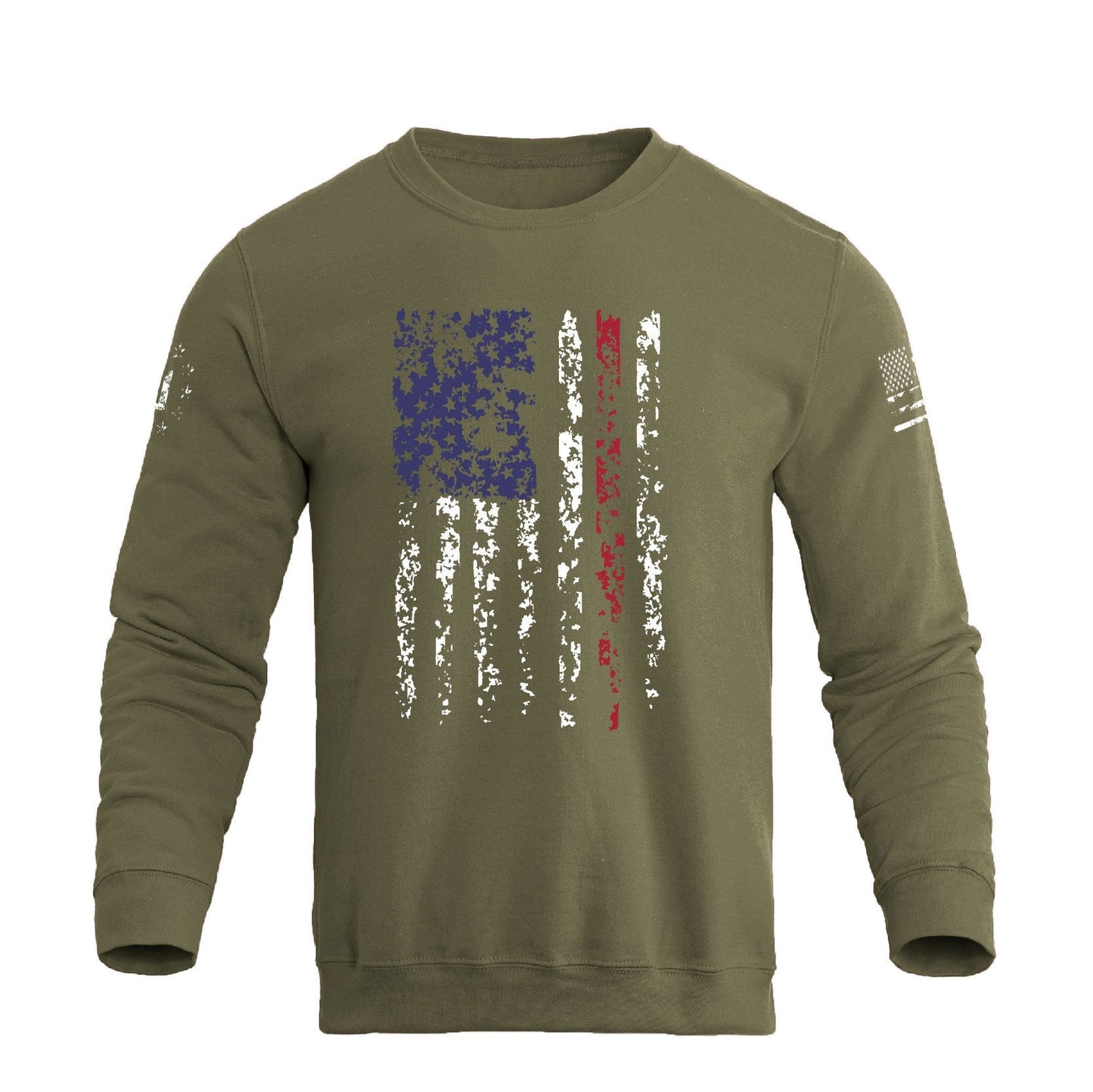 Men's 100% Cotton Patriotic American Flag Graphic Sweatshirts