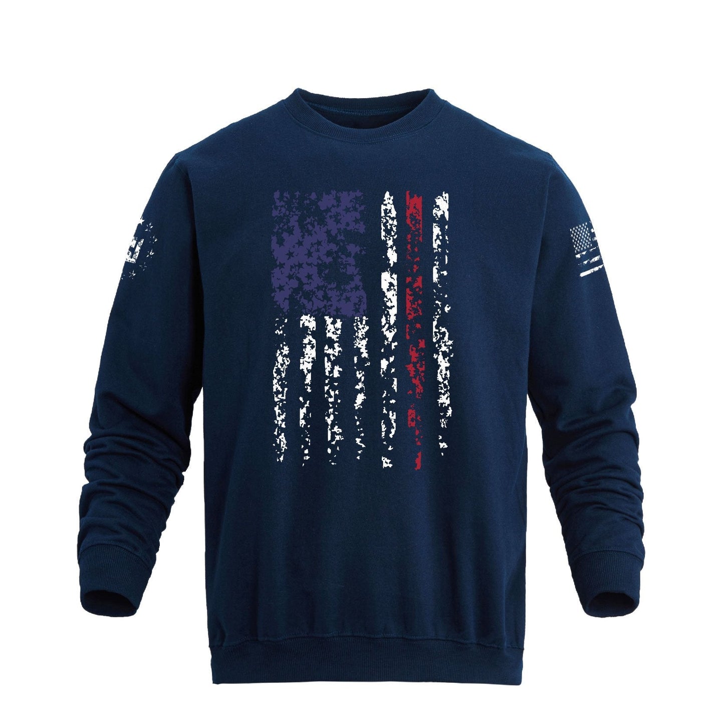 Men's 100% Cotton Patriotic American Flag Graphic Sweatshirts