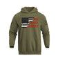 Men's 100% Cotton Patriotic American Flag GFC Midweight Hoodies
