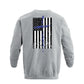 Men's 100% Cotton Patriotic American Flag  Cross Graphic Midweight Sweatshirts