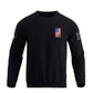 Men's 100% Cotton Patriotic American Flag  Cross Graphic Midweight Sweatshirts