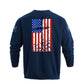 Men's 100% Cotton Patriotic American Flag  Cross Graphic Midweight Sweatshirts
