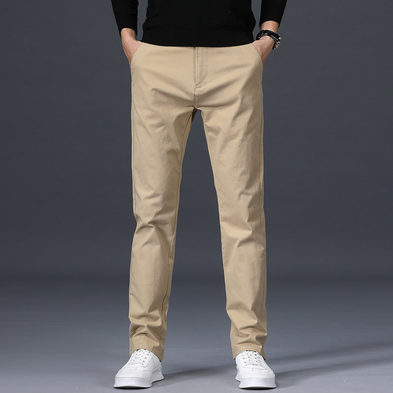 Men's loose stretch cotton casual pants