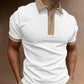 Men&#039;s Casual Short Sleeve T-Shirt POLO Shirt White M