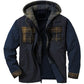Men's plaid stitching fake two-piece long-sleeved jacket