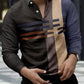 Men's Business Polo Shirt Vintage Lapel Polo Shirt