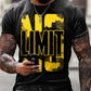 Simple Men's LIMIT Print Short Sleeve T-shirt