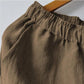 Men's Cotton Linen Casual Short Pants Loose Breathable Shorts