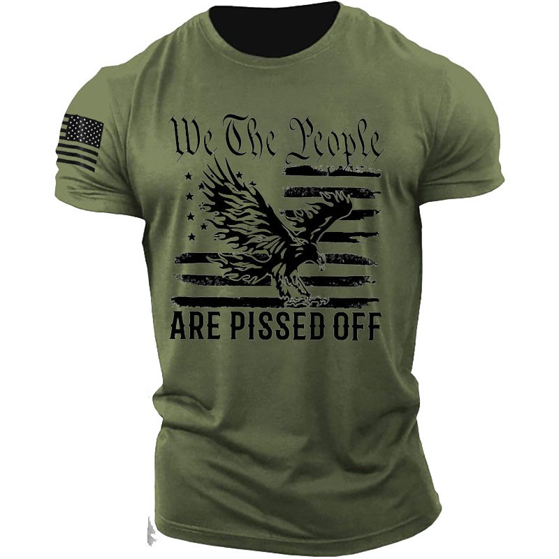 We The People Are Pissed Off Men's Cotton Shirt