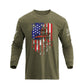 Men's GOD FAMILY COUNTRY American Flag Long Sleeve T-Shirt