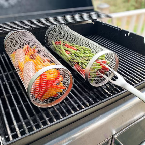 Joyhnny Rolling Grill Basket