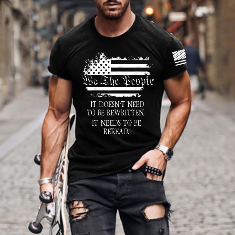 It Doesn't Need To Be Rewritten Men's Cotton T Shirt