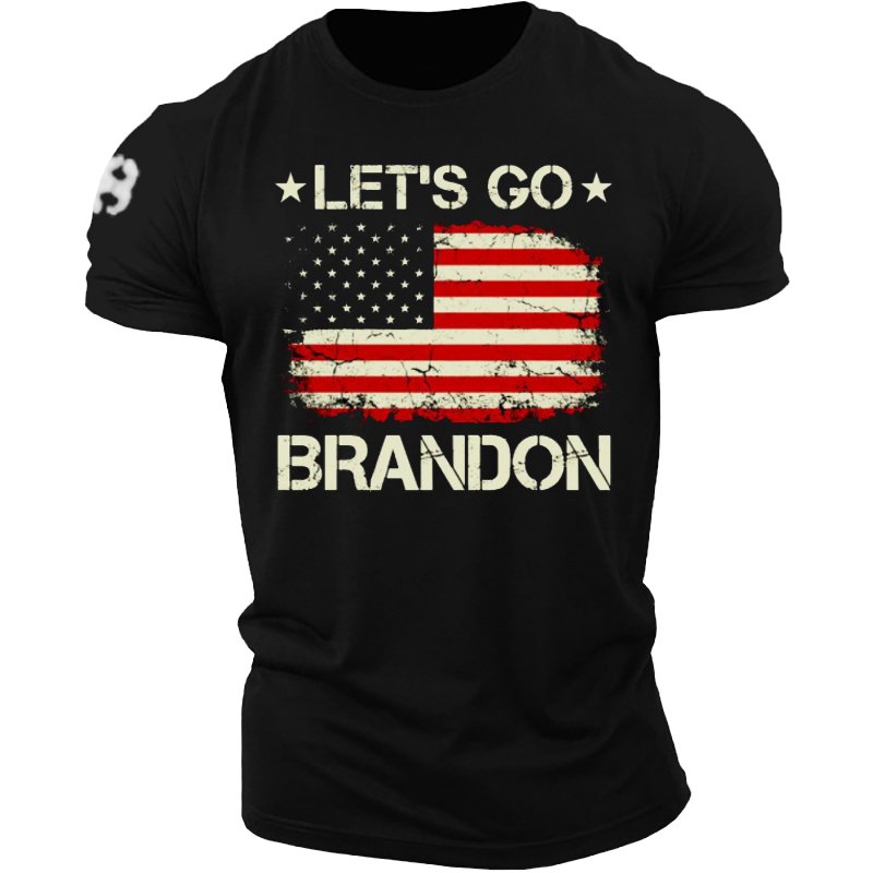 Let's Go Brandon Travel Men's Outdoor Coton T Shirt