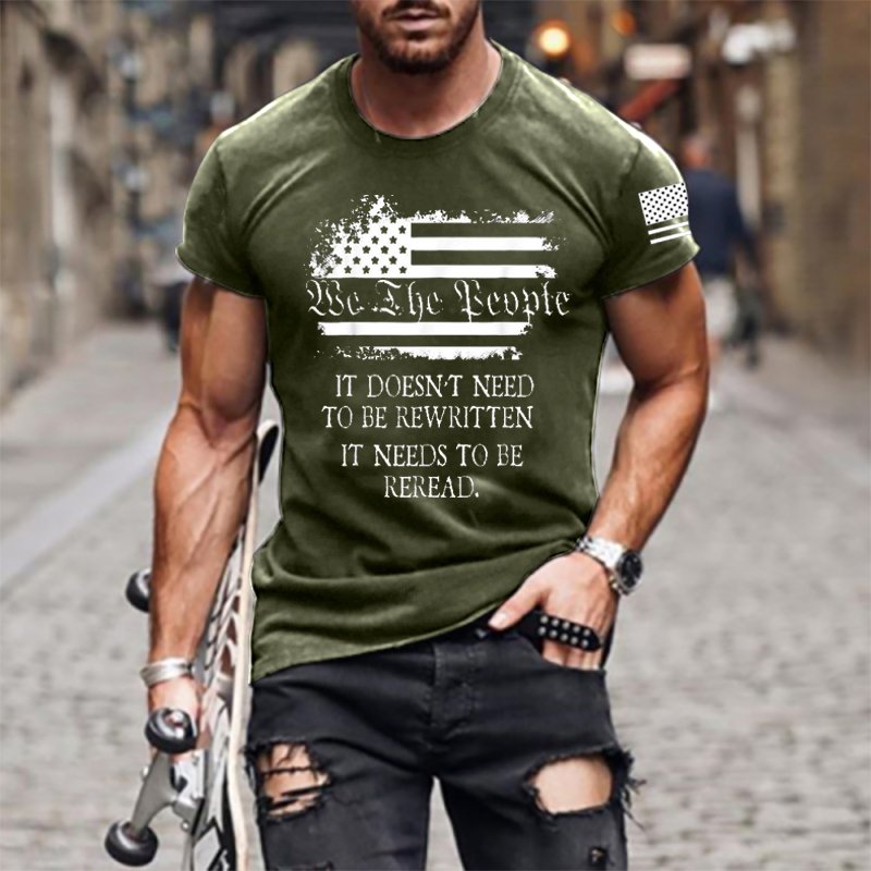 It Doesn't Need To Be Rewritten Men's Cotton T Shirt