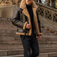 Men's Handsome Motorcycle Fur-One Jacket