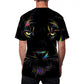 Men's Unisex T shirt 3D Print Graphic Prints Tiger Animal Crew Neck Da Black M