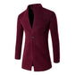 One Button Stand Collar Slim Fit Wool Coat