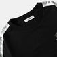 Mens Rose Pattern Letter Side Stripe Sweatshirt Long Two Pieces Outfits