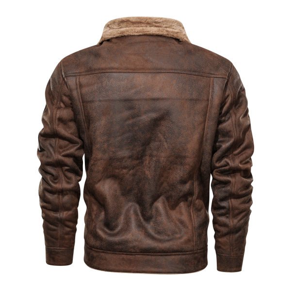 Mens Outdoor Fur Loose Warm Jacket