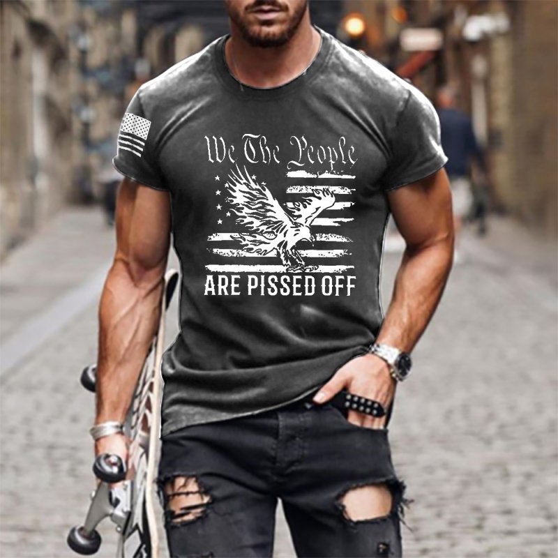 We The People Are Pissed Off Men's Cotton Shirt