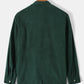 Mens Pure Color Stand Collar Corduroy Casual Long Sleeve Shirts