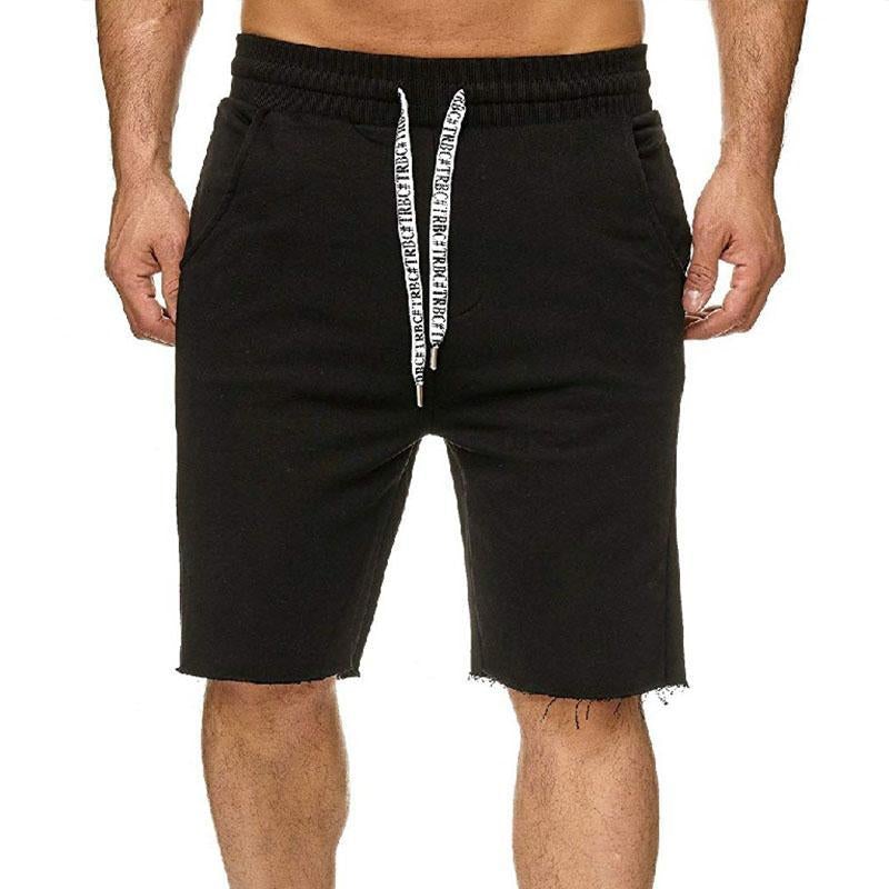 Men's Beach Solid Color Cotton Shorts