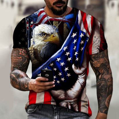 Men's American Eagle flag short sleeve