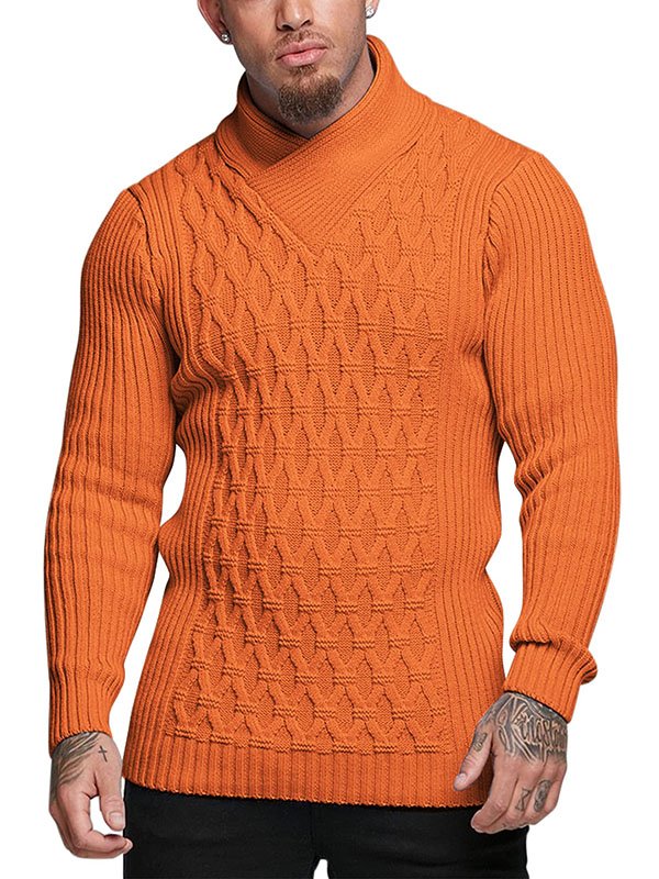 Men's knitted pullover sweater