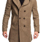 Men's Hooded Woolen Coat