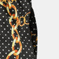 Mens Polka Dot Chain Baroque Print Short Sleeve Two Piece Outfits