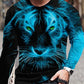 Men's 3D Print Pattern Crew Neck Long Sleeve Top