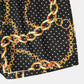 Mens Polka Dot Chain Baroque Print Short Sleeve Two Piece Outfits