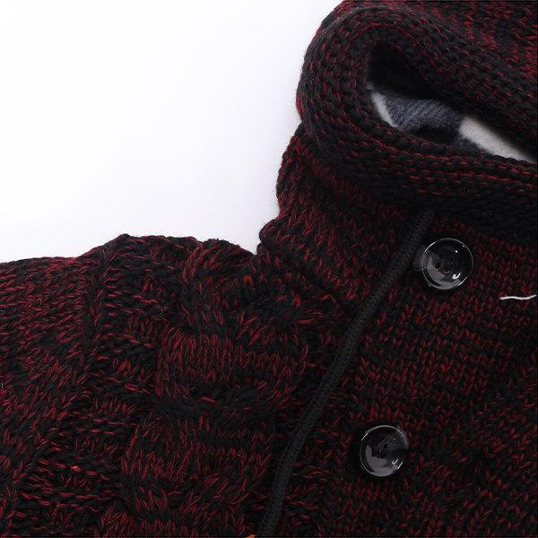 Men's Thick Casual Hooded Winter Sweater